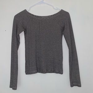 Black and White striped long sleeve